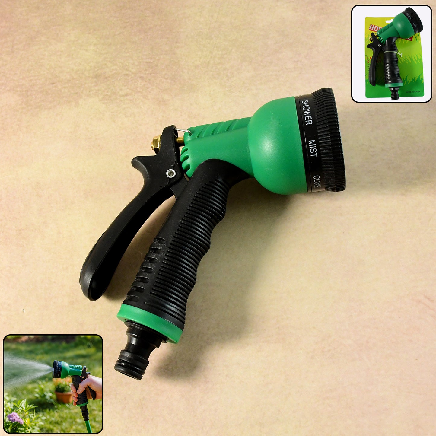 Multi-pattern Garden Hose Spray Nozzle (1 Pc)
