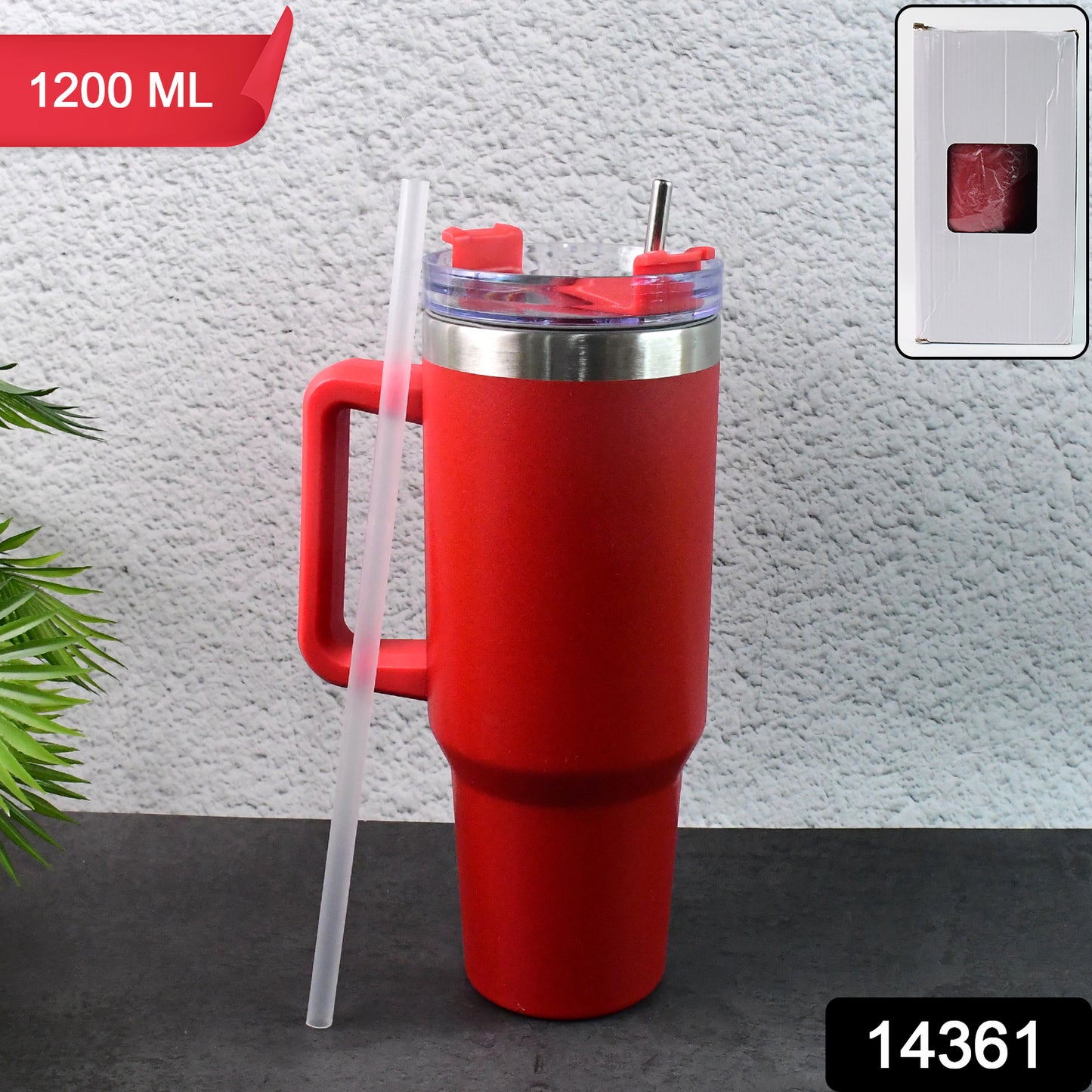 Extra Large Insulated Travel Mug (1200ml - 1 Pc/ Mix color)