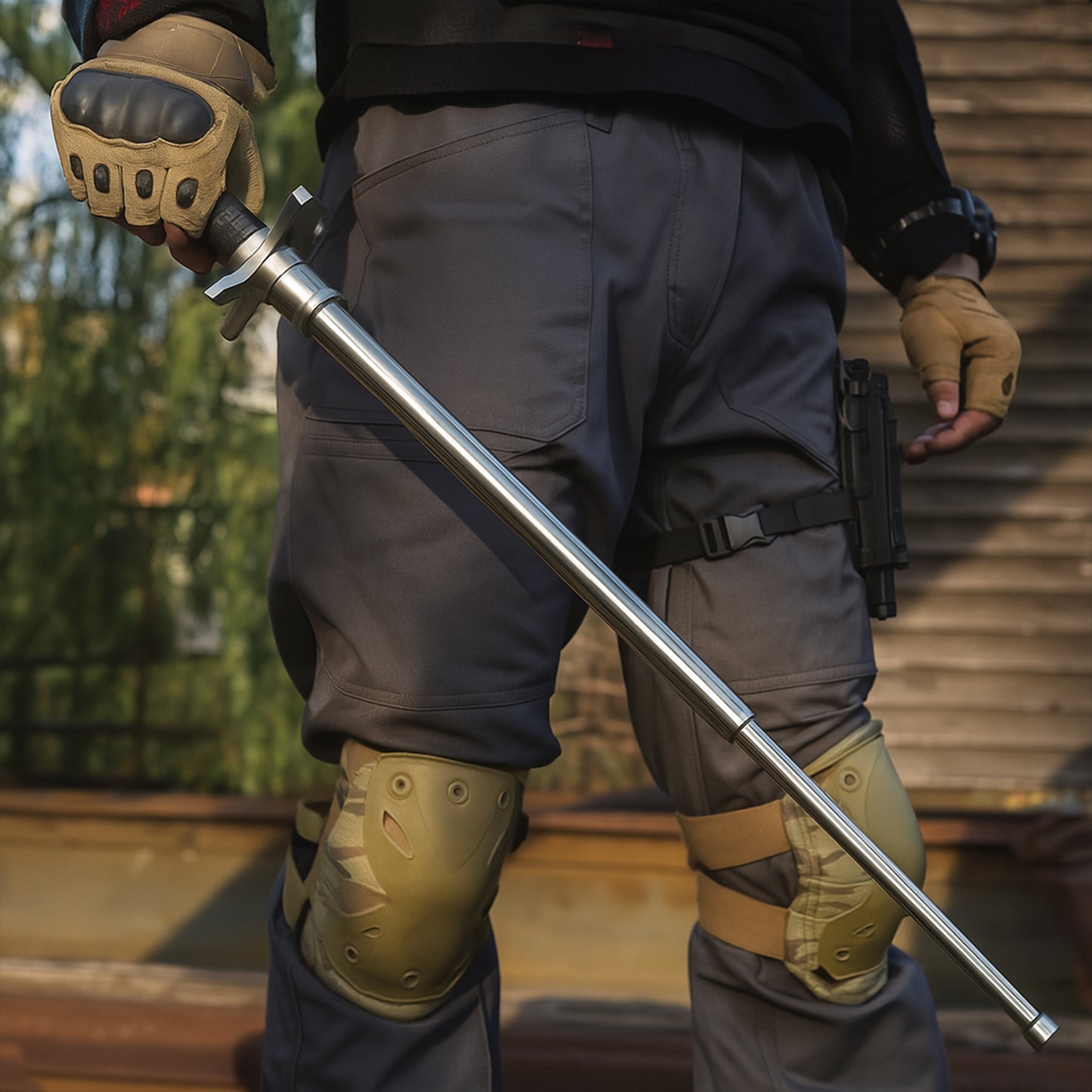 Lightweight Folding Walking Sticks With Nylon Bag Cover (75 Cm)