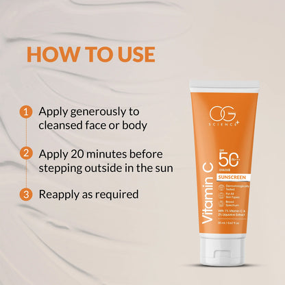 Og Beautyvitamin C Sunscreen Spf 50 Pa+++ (1 Pc  20ml)