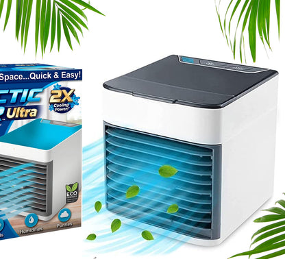 1464 Mini Portable Air Cooler Personal Space Cooler Easy To Fill Water And Mood Led Light And Portable Air Conditioner Device Cool Any Space Like Home Office