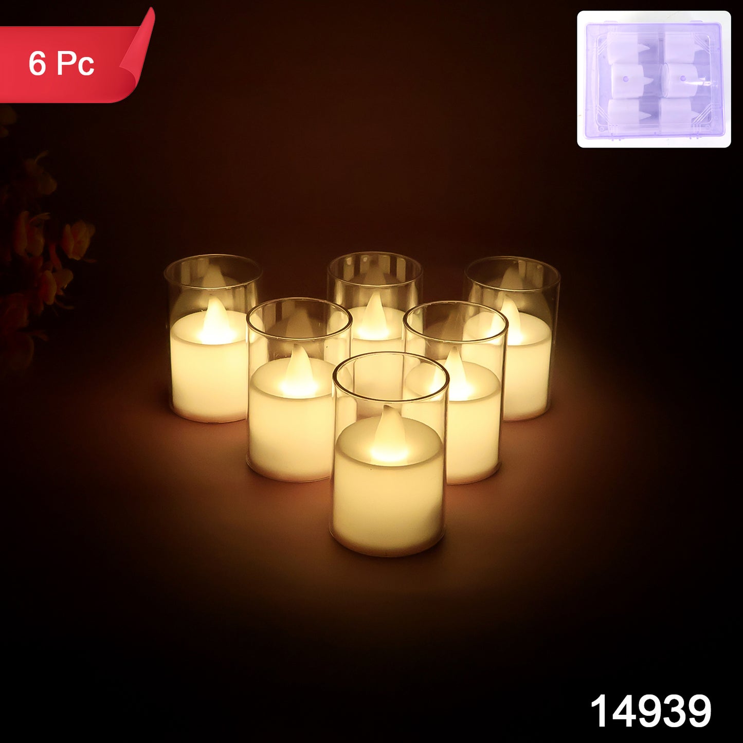 Flameless Led Votive Candles - (Set)