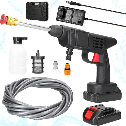 Cordless High-Pressure Washer Gun – Portable Pressure Cleaner with Rechargeable Battery | For Car, Bike, Home, Garden & Outdoor Cleaning
