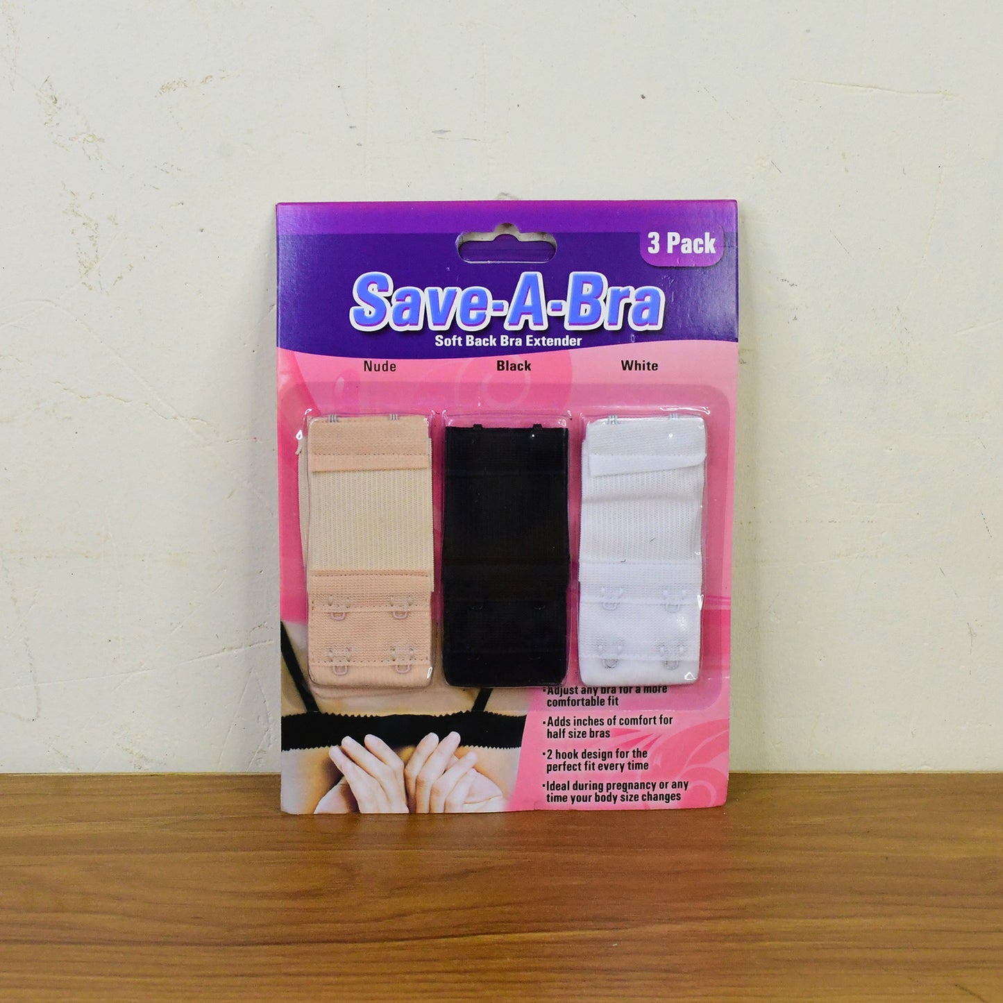 Adjustable 3-piece Bra Extender Set With 2-hook