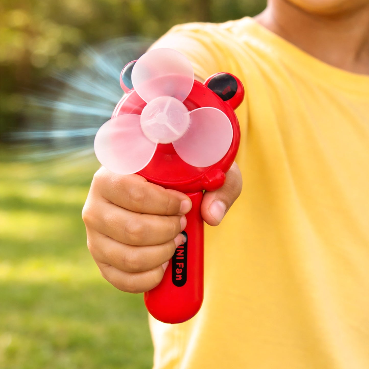 Hand Press Mini Portable Fan Toy (1 Pc Mix Color  Design)