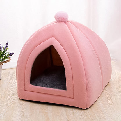 Luxury Igloo-style Pet Tent Bed For Small Dogs And Cats (1 Pc)