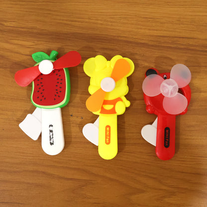 Hand Press Mini Portable Fan Toy (1 Pc Mix Color  Design)