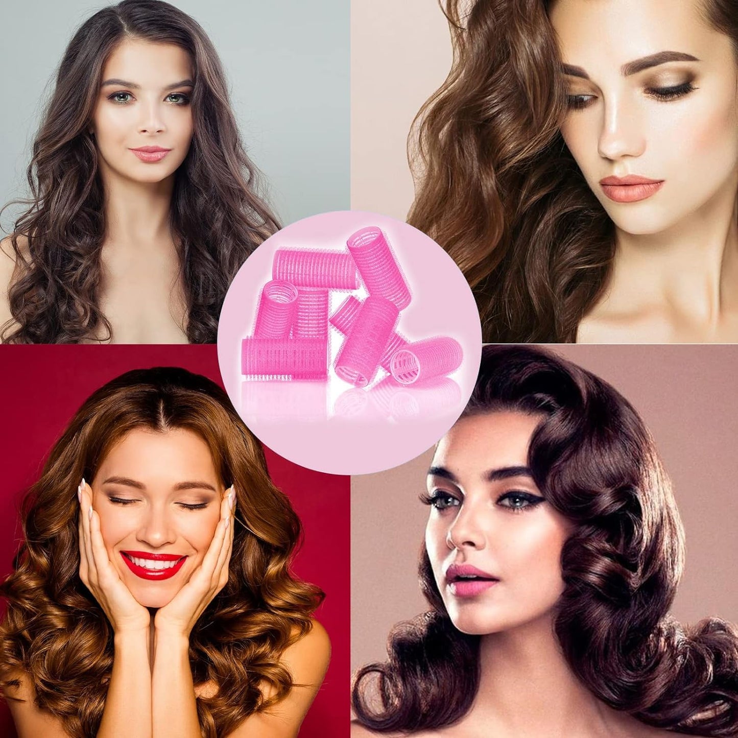 Premium Self-grip Hair Rollers (6 Pc  Set )