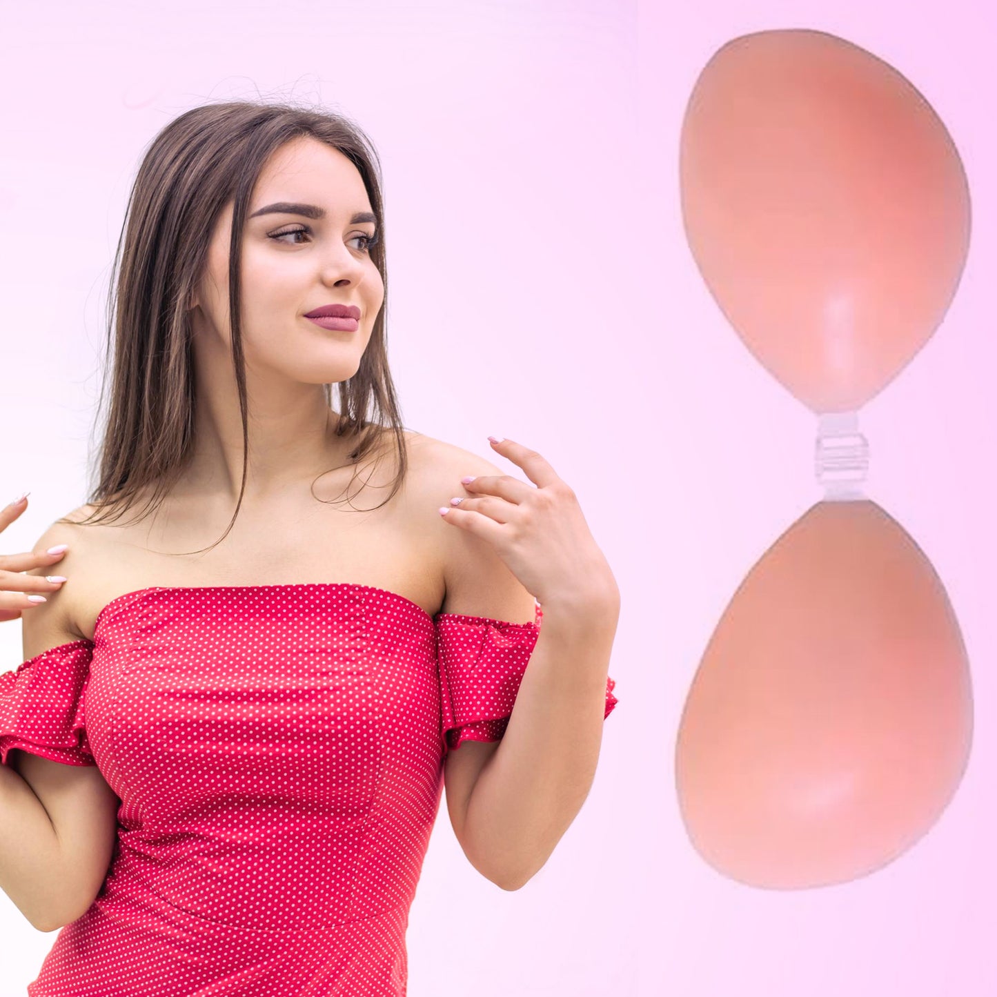 Self-adhesive Backless Strapless Push-up Bra (1 Pc)