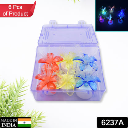 6237a Fiber Optic Light Mini Color Change Led Table Centerpieces  Light Up Candle - Pack Of 6