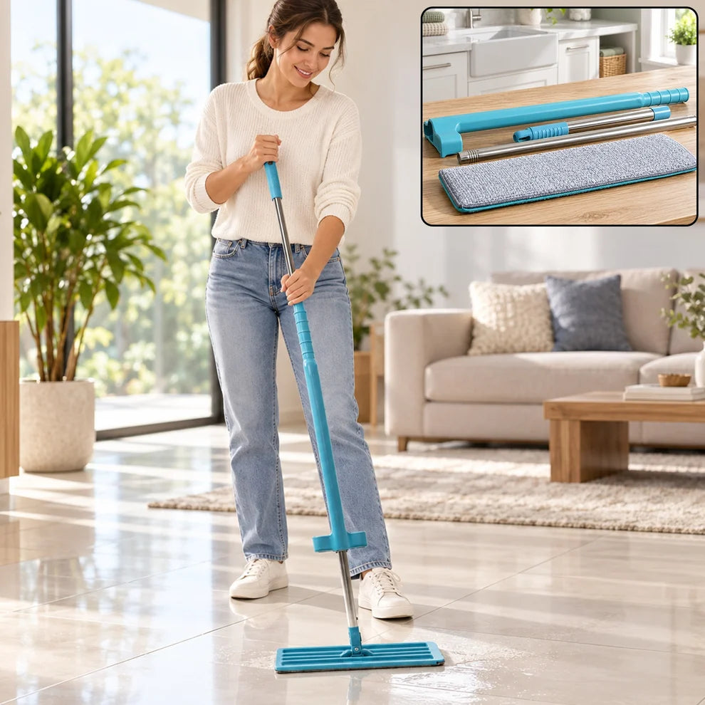 360 degree Rotation Flat Mop Floor Cleaning Microfiber Squeeze Mop Floor Clean.
