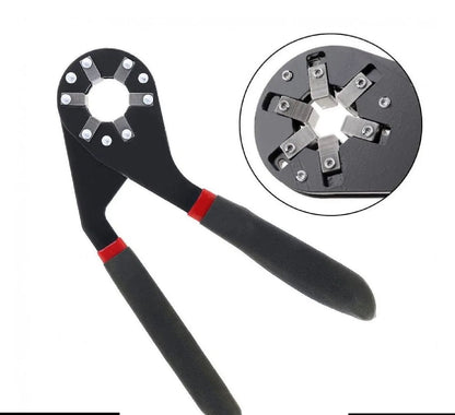 Multi-function Hexagon Universal Wrench Adjustable Bionic Plier Spanner Repair Hand Tool (Small) Single Sided Bionic Wrench Household Repairing Wrench Hand Tool