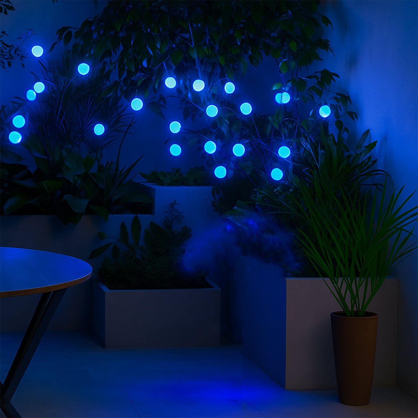 Solar Led Fiber Optic Garden Light - (1 Pc)