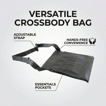 Mens  Womens Quilted Crossbody Sling Bag With Adjustable Strap (1 Pc)