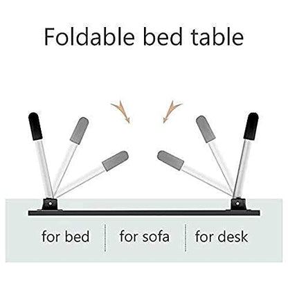 7858 Foldable Bed Study Table Portable Multifunction Laptop Table Lapdesk For Children Bed Foldable Table Work Office Home With Tablet Slot  Cup Holder