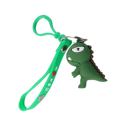 Cute Dinosaur Cartoon Silicone Keychain (1 Pc)