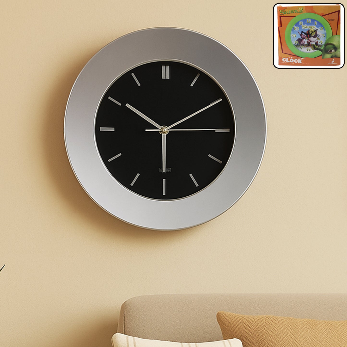 Modern Round Wall Clock  (1 Pc)