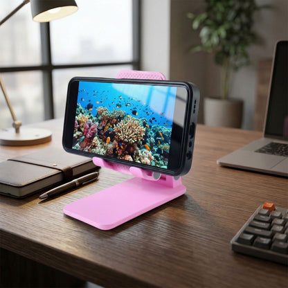 Adjustable Folding Desktop Mobile Phone Stand Holder (1 Pc)