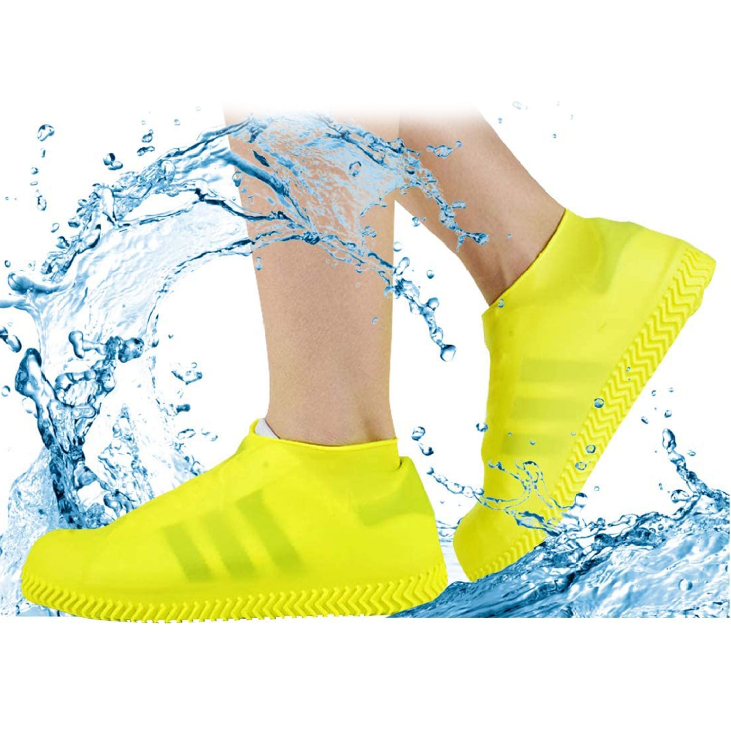 4867a Non-slip Silicone Rain Reusable Anti Skid Waterproof Fordable Boot Shoe Cover (Medium)