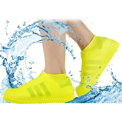 4867a Non-slip Silicone Rain Reusable Anti Skid Waterproof Fordable Boot Shoe Cover (Medium)