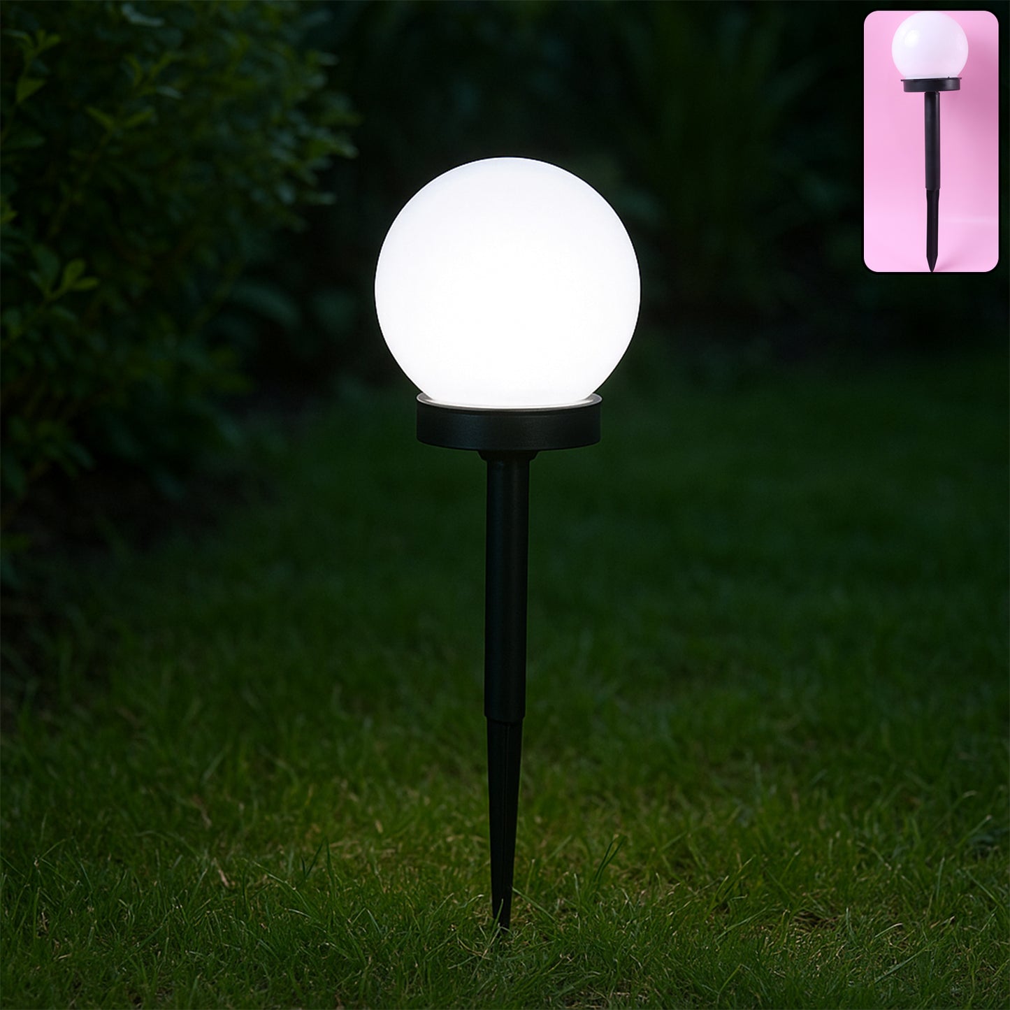 Solar-powered Led Garden Globe Pathway Light (1 Pc)