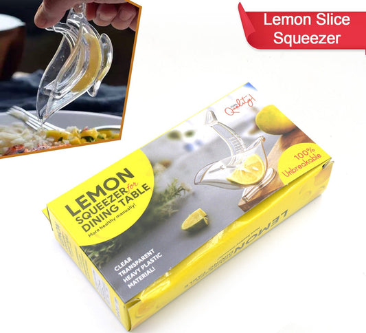 5345 Manual Lemon Slice Squeezer Portable Transparent Fruit Juicer Orange Citrus Manual Bird Shape Hand Juicer For Orange Lemon Limefor Kitchen (Color Box)