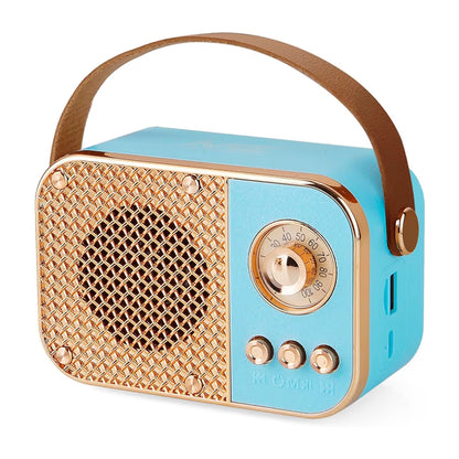 Vintage Style Wireless Portable Speaker With Retro Radio (1 Pc)