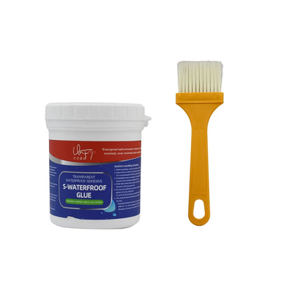 7935 Transparent Waterproof Glue 250g With Brush Leakage Protection Outdoor Bathroom Wall Tile Window Roof Anti-leakage Agent Sealant Glue Roof Sealant Waterproof Gel