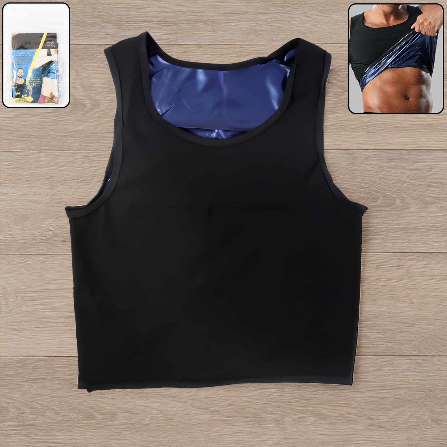 Mens Slim Fit Sweat Shaper Tank Top (Xxlxxxl 1 Pc)
