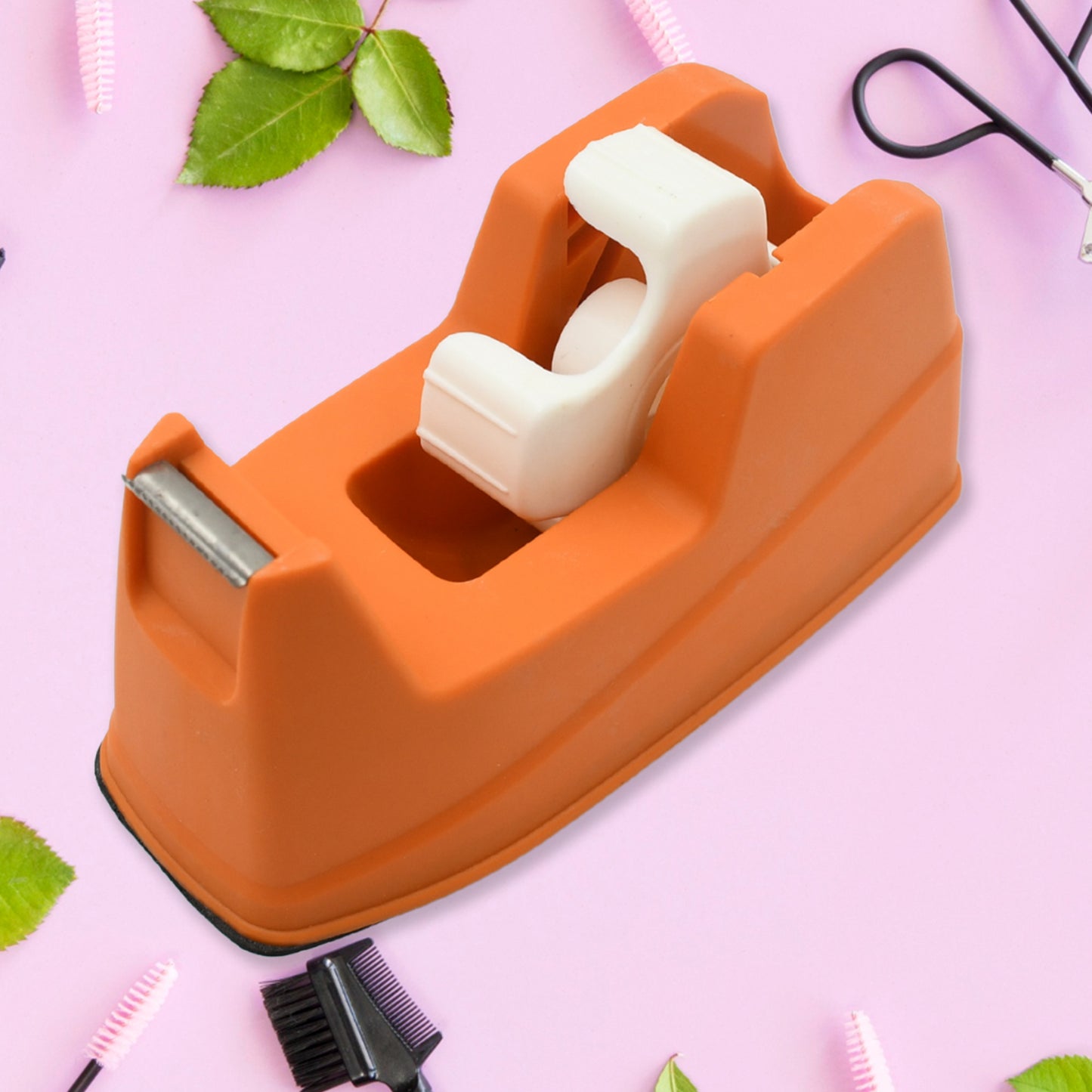 9508 Plastic Tape Dispenser Cutter For Home Office Use Tape Dispenser For Stationary Tape Cutter Packaging Tape (1 Pc  605 Gm)