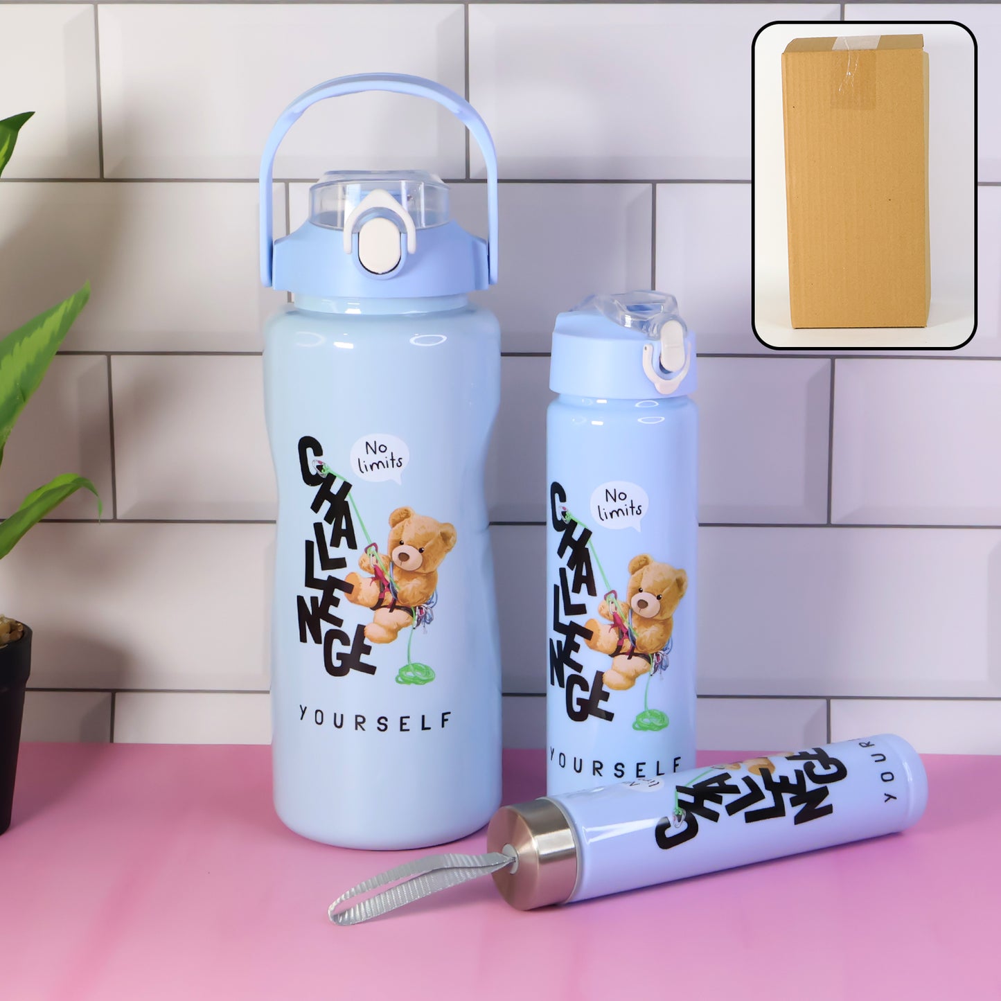 Premium Water Bottles  2000ml + 900ml + 300ml (Set)