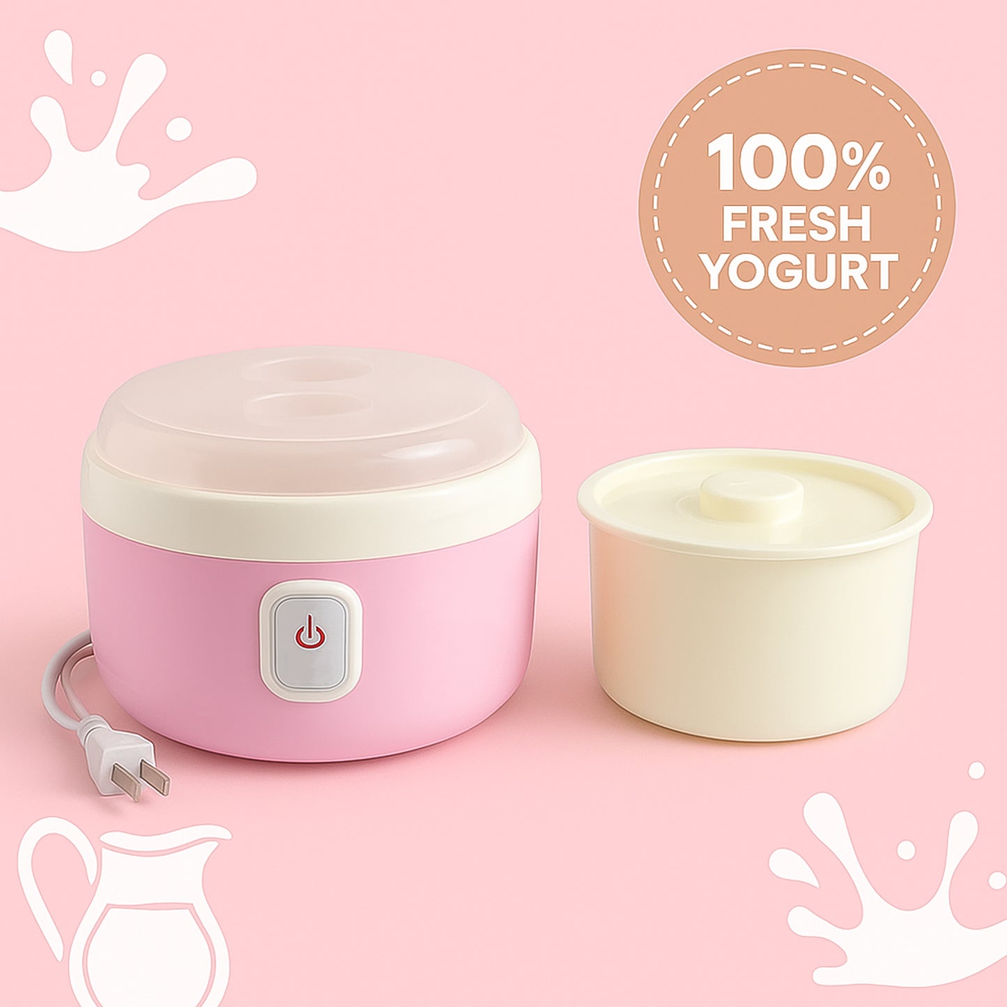 2533 Yogurt Maker Machine Plastic Container Electric Yogurt Maker