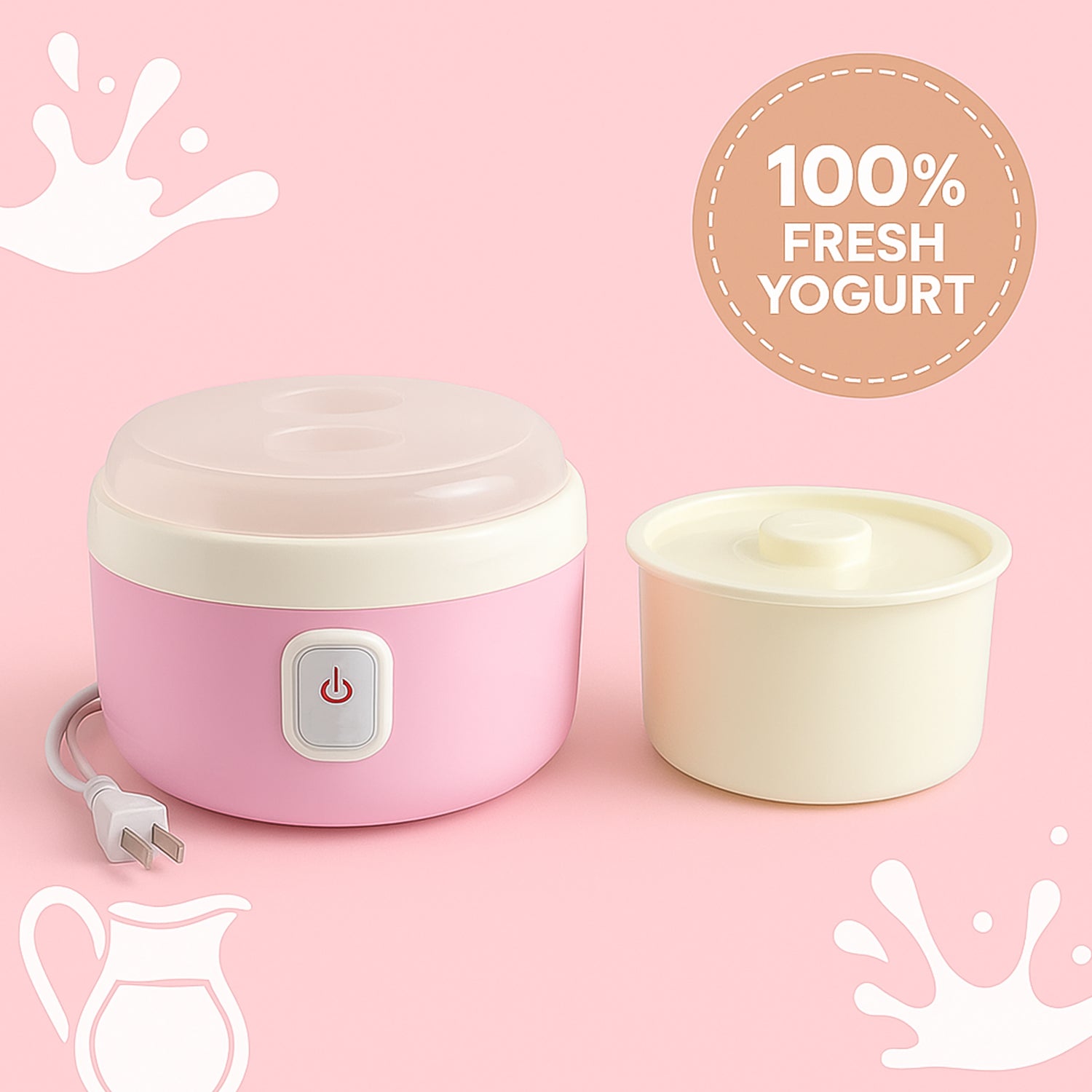 2533 Yogurt Maker Machine Plastic Container Electric Yogurt Maker