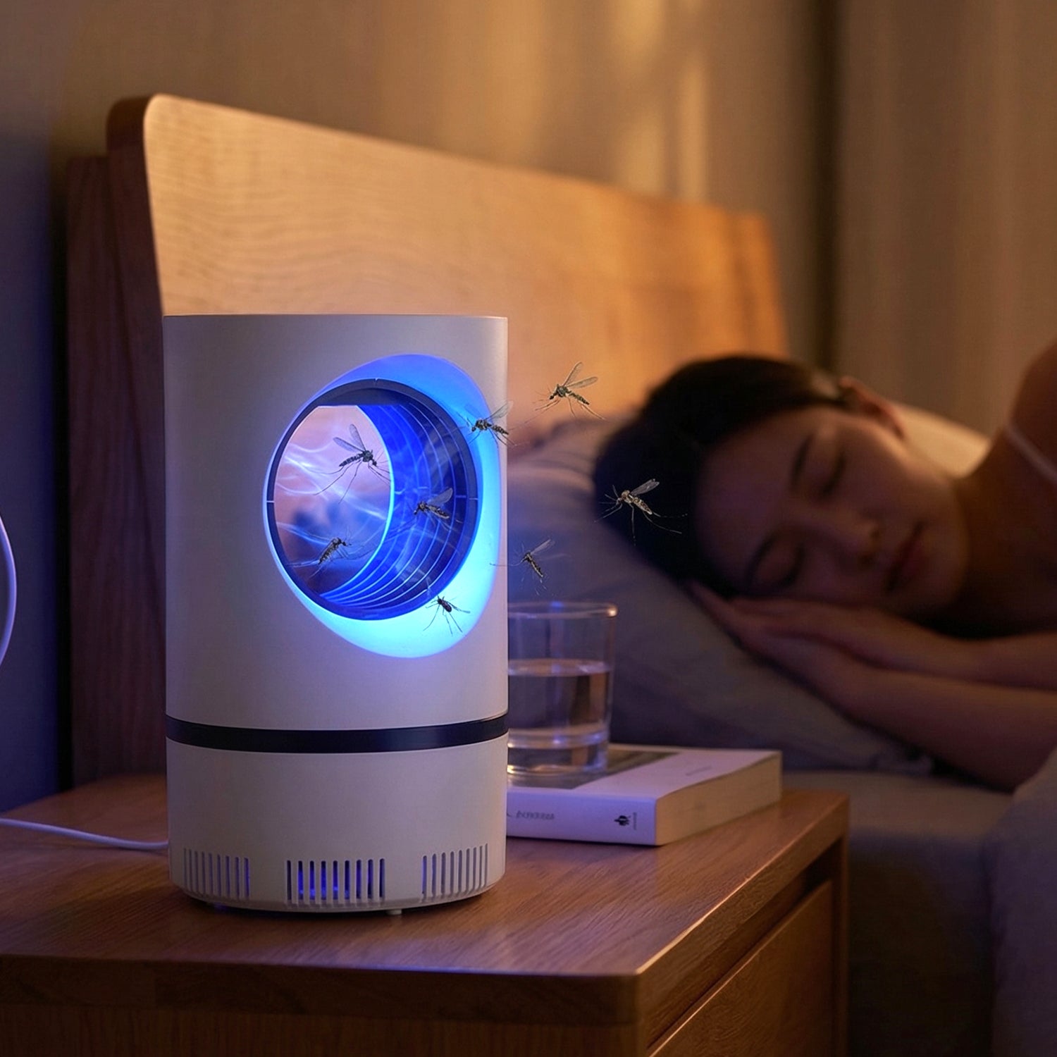 Usb Powered Electric Mosquito Killer Lamp With Uv Light (1 Pc)