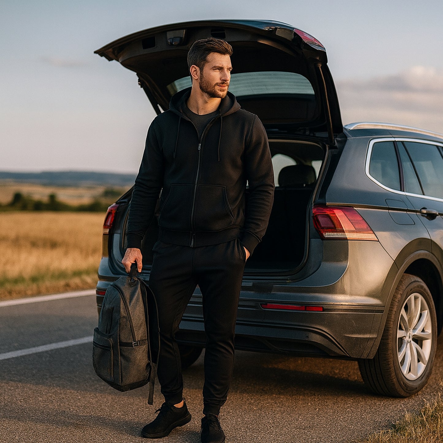 Premium Comfort Fit Mens Track Pant (Size Large)