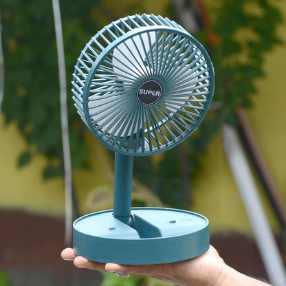 Foldable Mini Desk Fan With Adjustable Height And Angle (1 Pc)