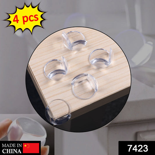 7423 Corner Guards Clear Corner Protectors High Resistant Adhesive (Pack Of 4pc)
