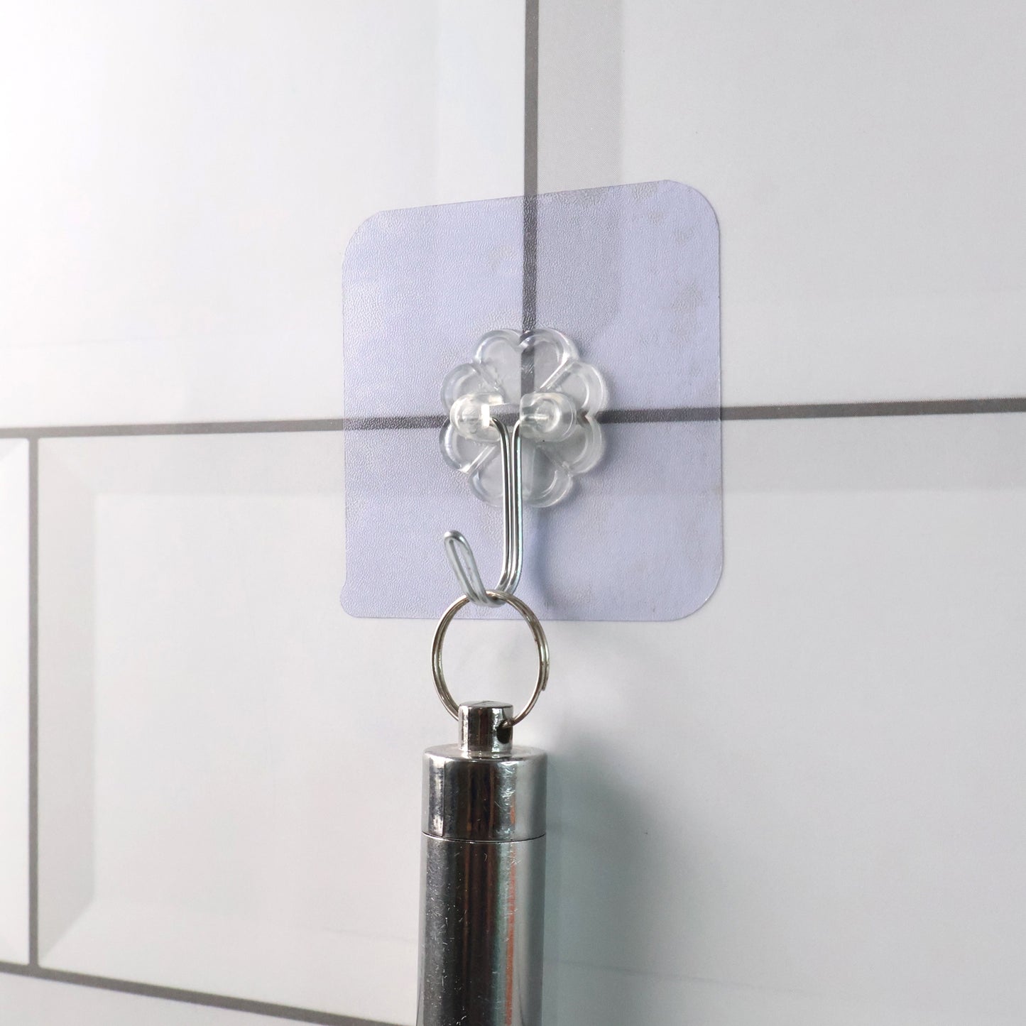 Heavy Duty Flower Adhesive Wall Hooks - (10 Pc  Set)