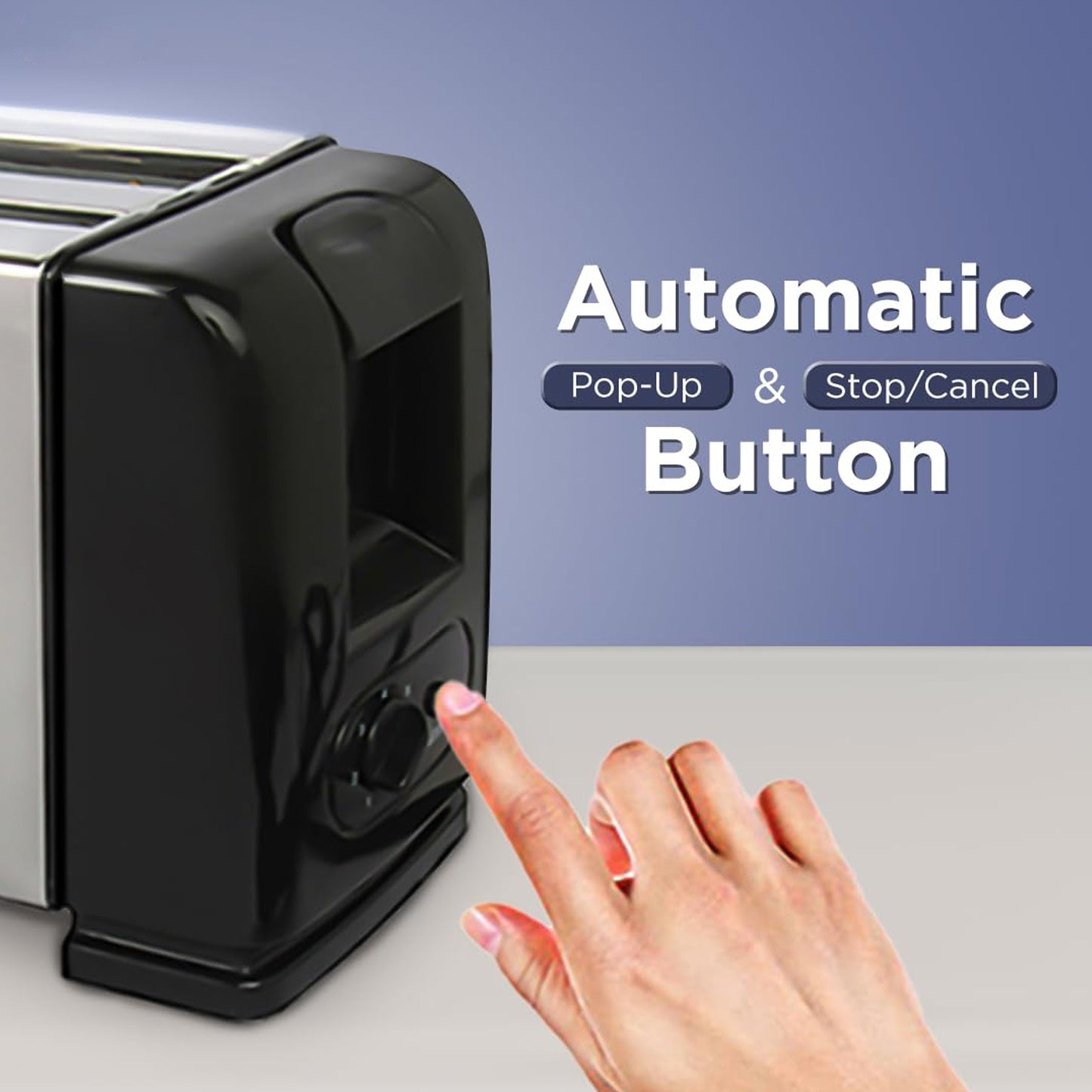 Orbit Adjustable Pop-up Toaster - 1200w