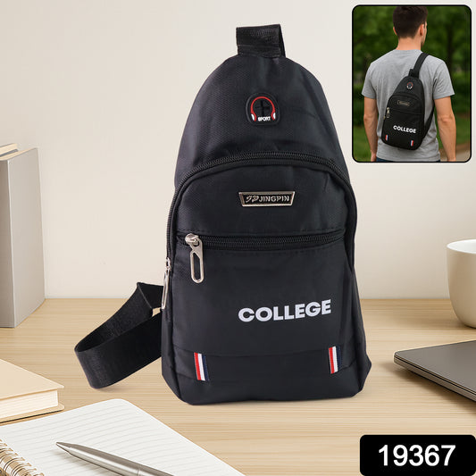 Compact Crossbody College Sling Bag (1 Pc)