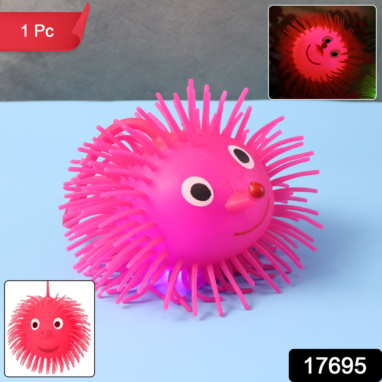 Led Spiky Puffer Ball Toy (1 Pc)