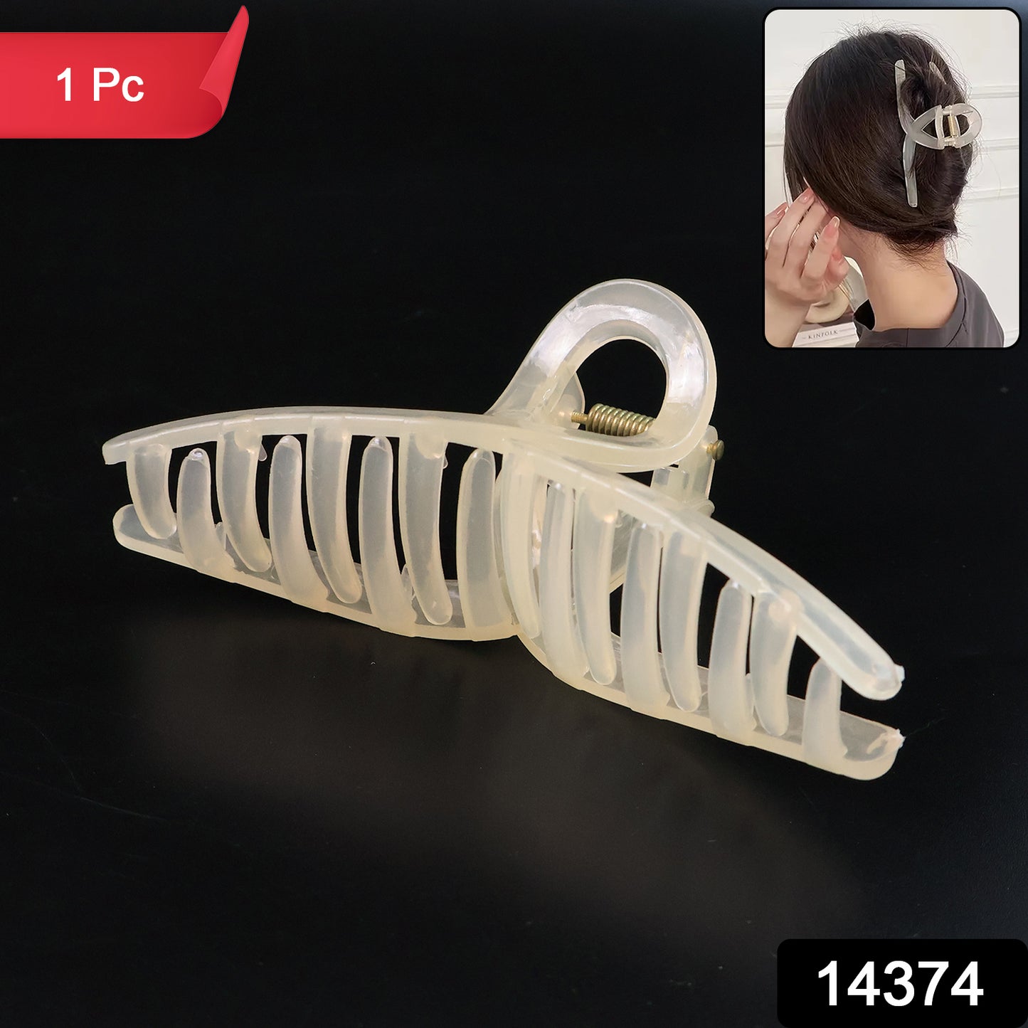 Big Plastic Hair Claw Clips Strong Clips (1 Pc  Mix Color) Hair Accessories