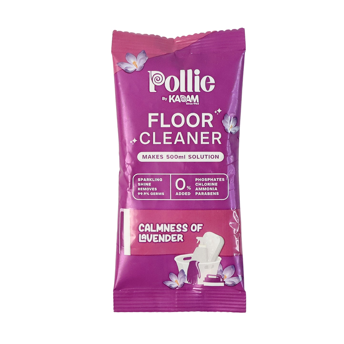 Pollic Kadam Concentrated Floor Cleaner Sachet  Lavender Fragrance (50 Gm)