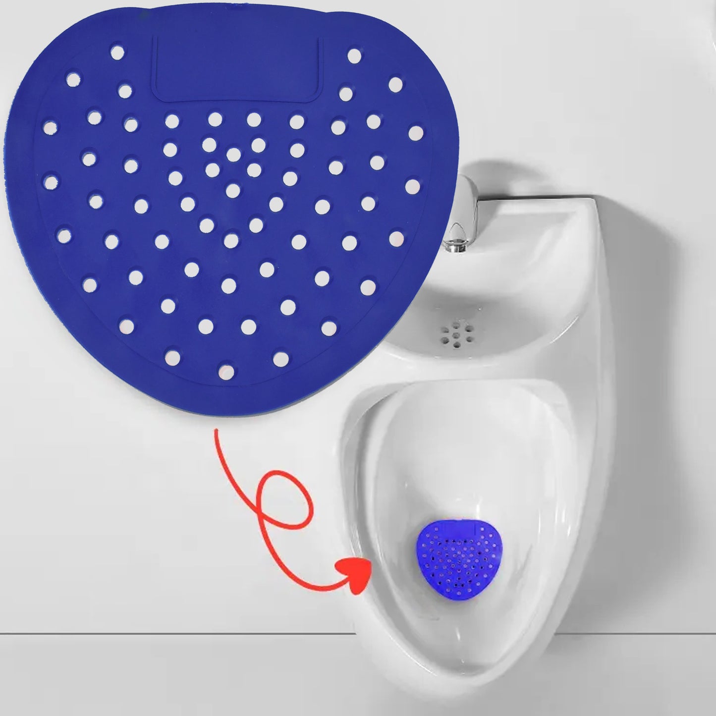 1310a Urinal Screen Deodorizer Scented Urinal Screen Lasting Fragrance Silicone Clean Descaling ( 1 Pc )