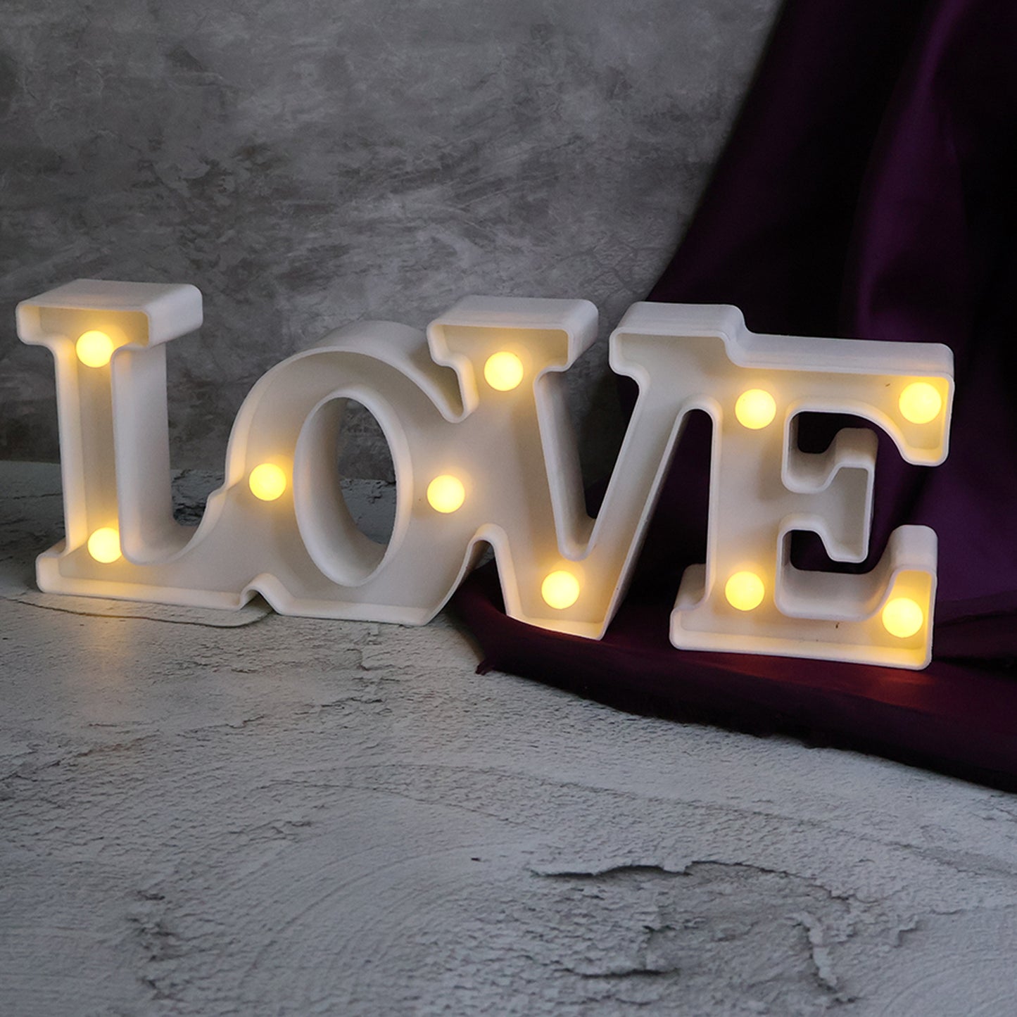 Love Shaped Led Decorative Night Light (1 Pc)