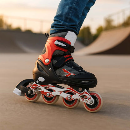 Professional Adjustable Inline Skates For Kids And Adults (Xl  1 Pair)