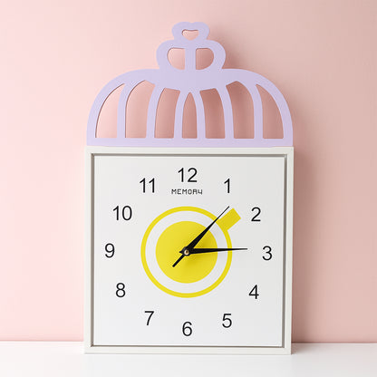 Decorative Square Wall Clock Battery Operated  1 Pc