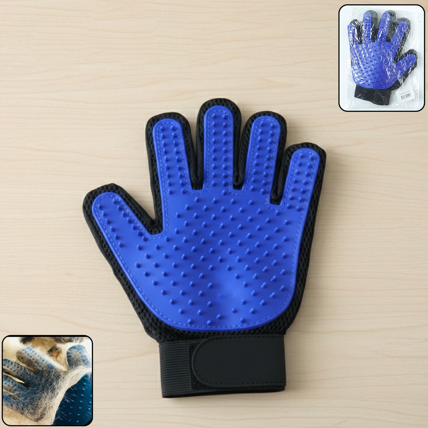Pet Grooming Deshedding Glove (1 Pc Mix Color)