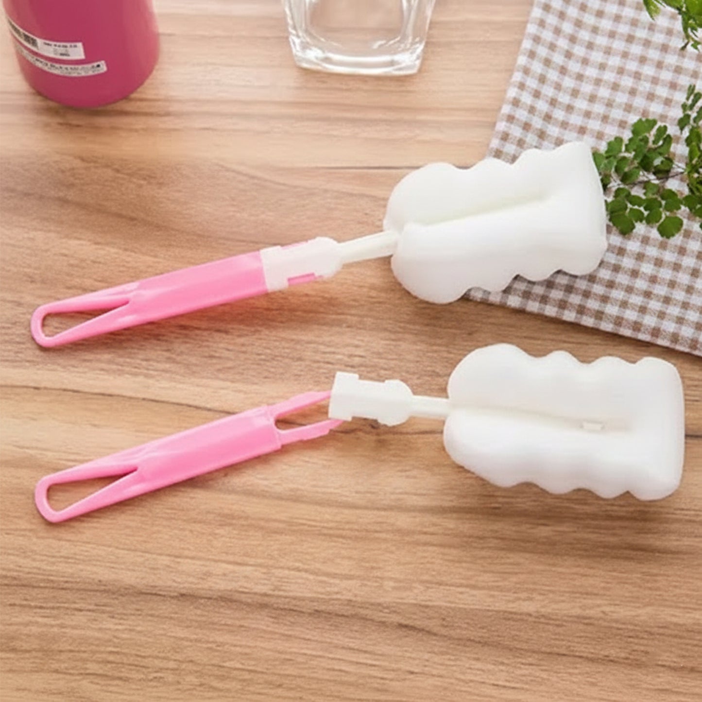 Long Handle Silicone Bottle Cleaning Brush 32 Cm (1 Pc)