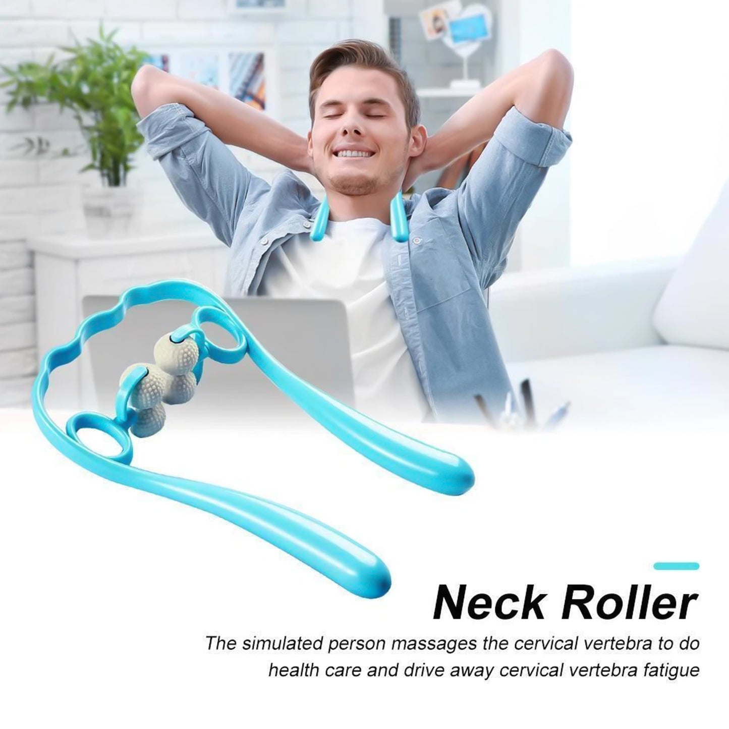 Premium Dual Roller Neck And Shoulder Massager (1 Pc)